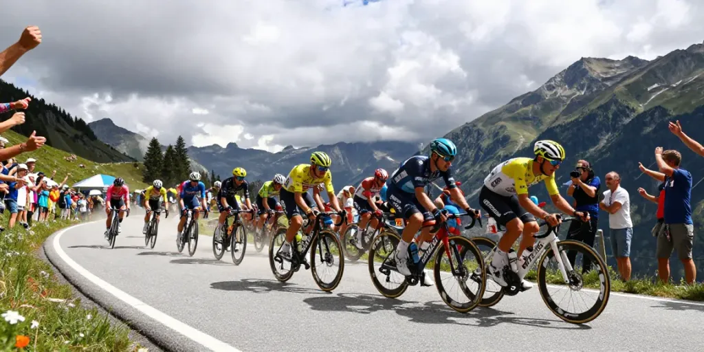 Risultati ciclismo: Atleti in azione durante la Vuelta a España, entusiasmo e competizione in evidenza.